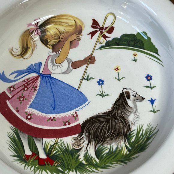 Vintage Little Bo Peep Child's Bowl | Nursery Rhymes by Kelston of New Zealand - Picture 3 of 9